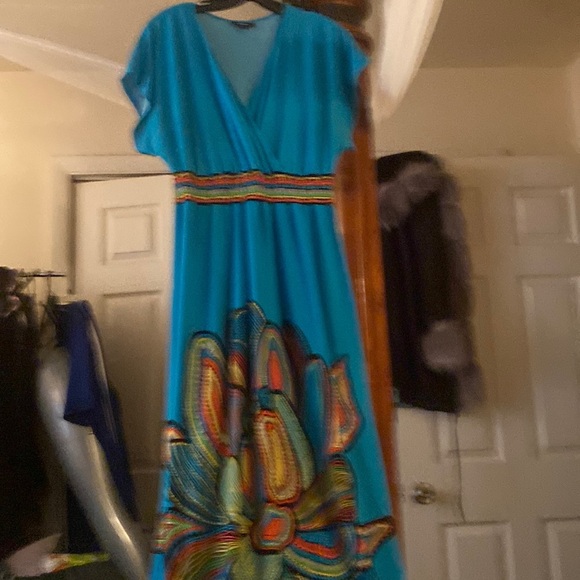 Blue design Indian cotton - Picture 1 of 8